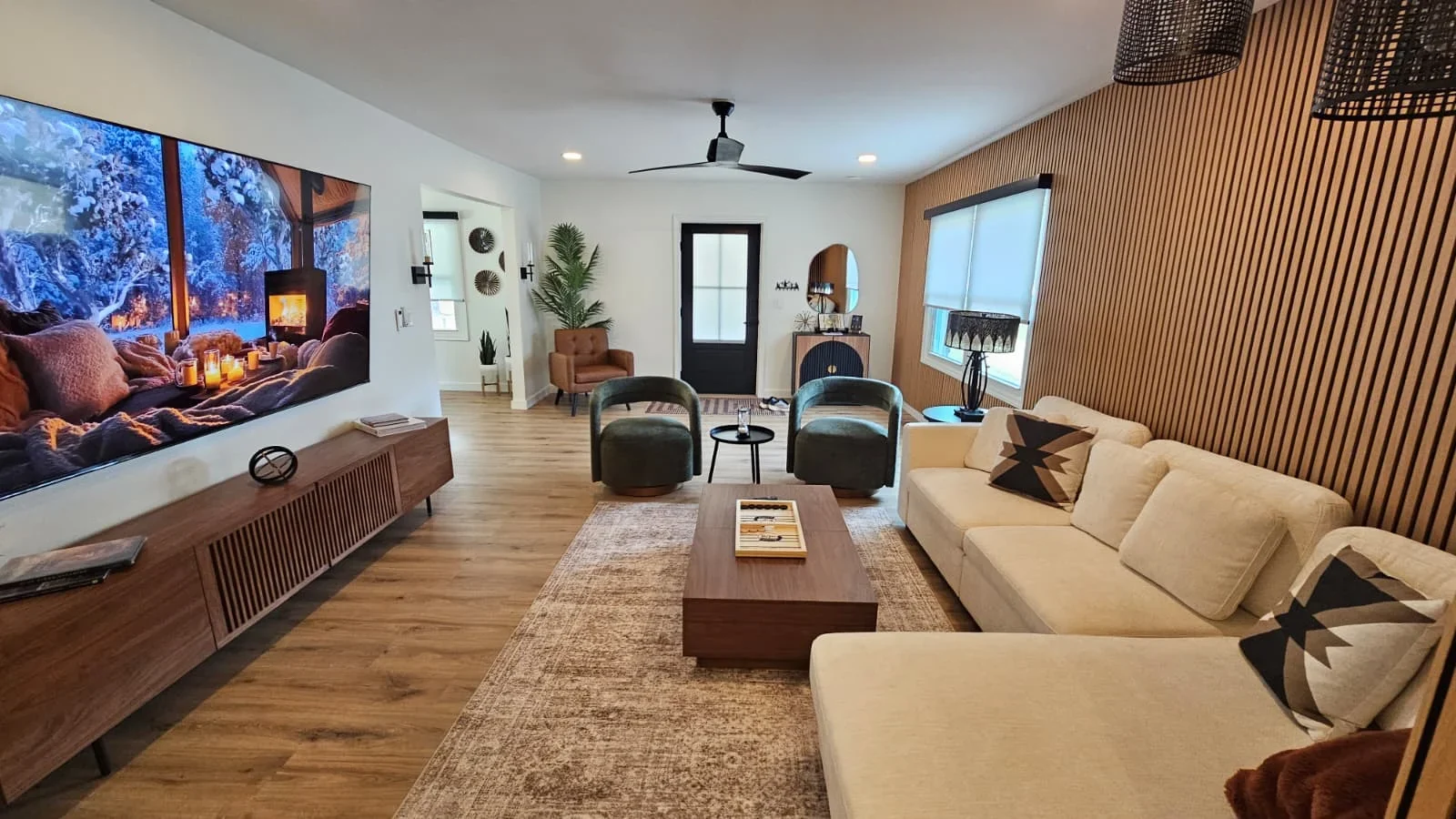The front living room at Mojo Manor